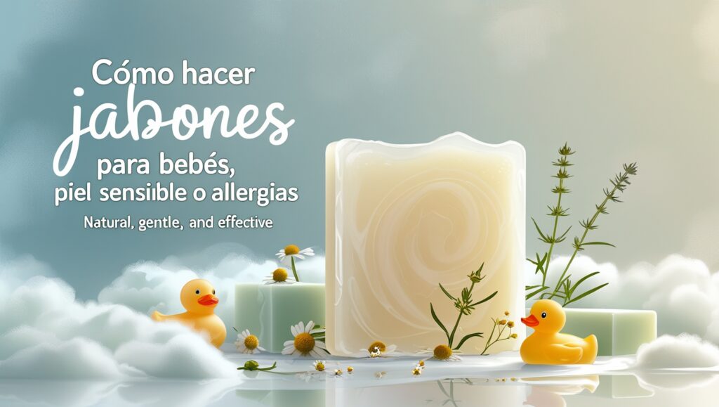 Cómo Hacer Jabones para Bebés, Piel Sensible o Alergias